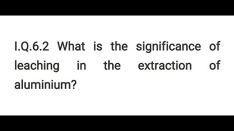 General Principles and Processes of Isolation of Elements I.Q.6.2 CLASS 12 CHEMISTRY NCERT CHAPTER 6