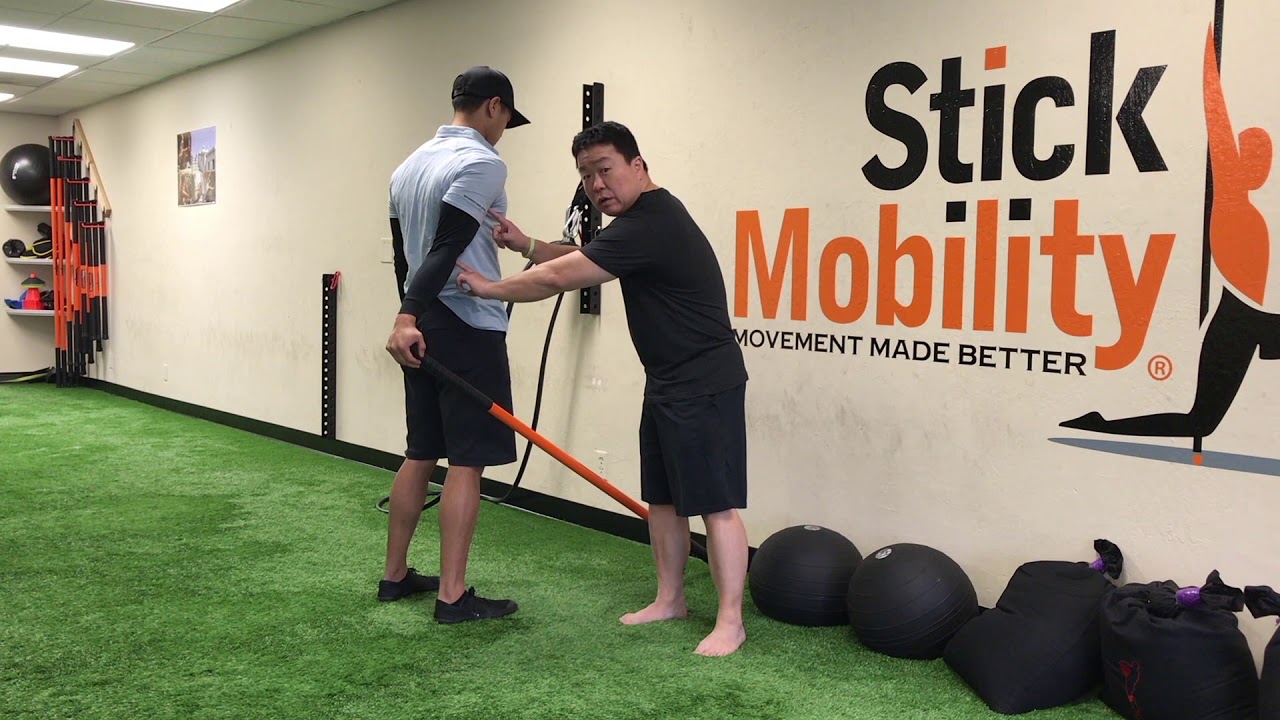 Lengthening Bicep Stretch - Stick Mobility Exercise - YouTube