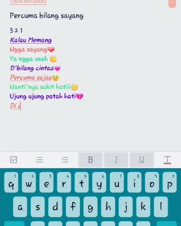 Download lagu Percuma bilang cinta