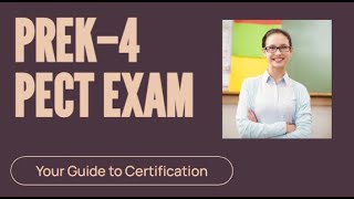 Pre K 4 PECT Exam  (Your Guide to Certification)