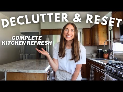 Kitchen Declutter, Organize & Reset with Me For A Minimalist Home