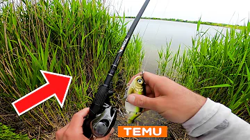 Testing $1 BAITS from TEMU APP!! Pond Fishing Adventure❗️