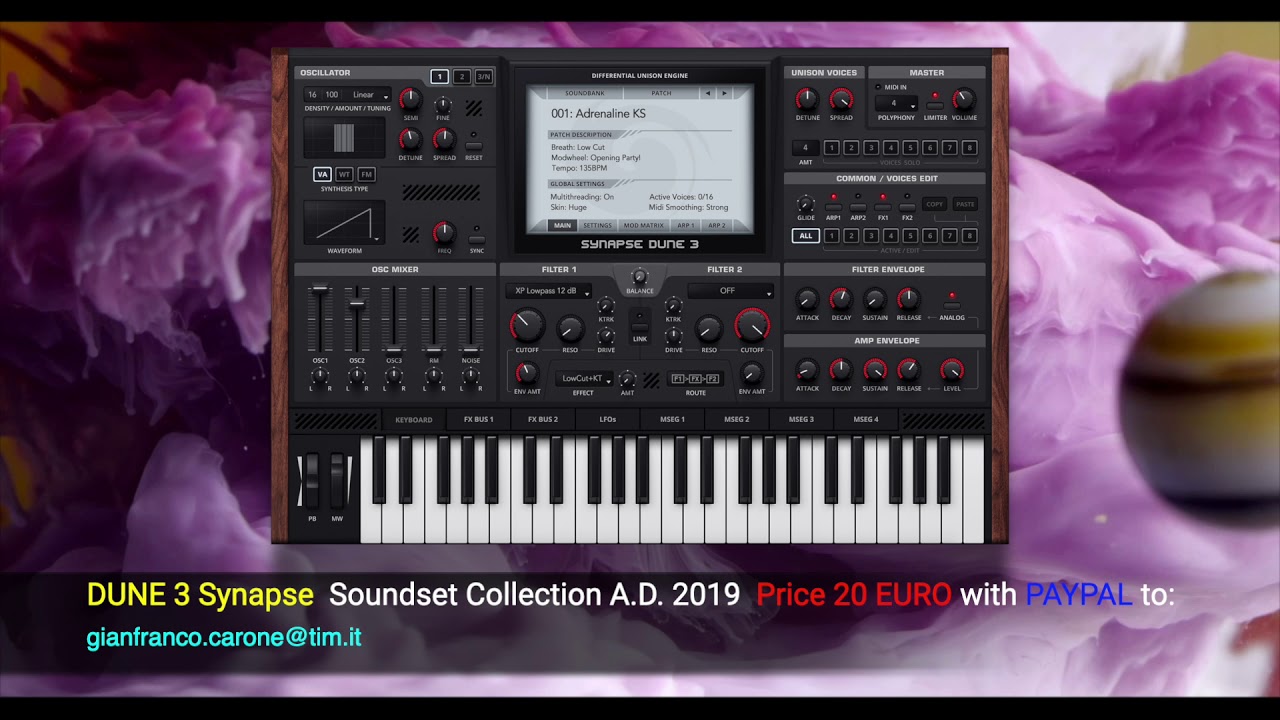 DUNE 3 Synapse Soundset Collection A.D. 2019