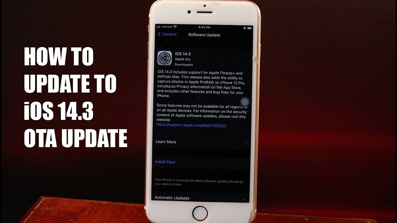 NEW METHOD How to Update to iOS 14.3 - No Computer 2021 - YouTube