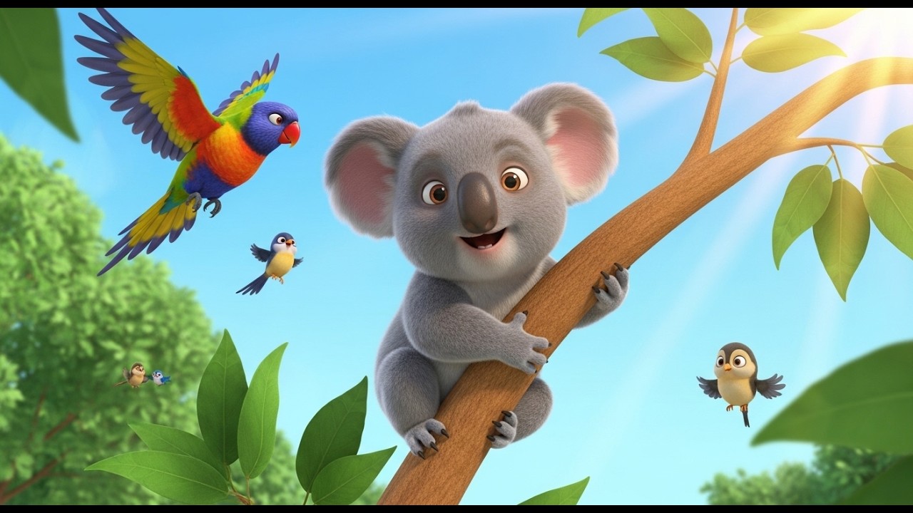 Baby Koala Climb Climb | Cute Animal Song | Preschool Sing Along