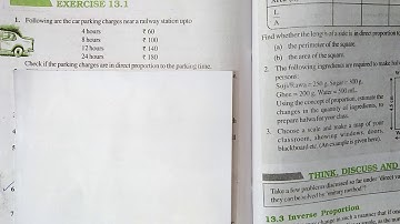 Ex: 4.1 (Q.1)/Direct and Inverse proportions /class 8 maths / part 2