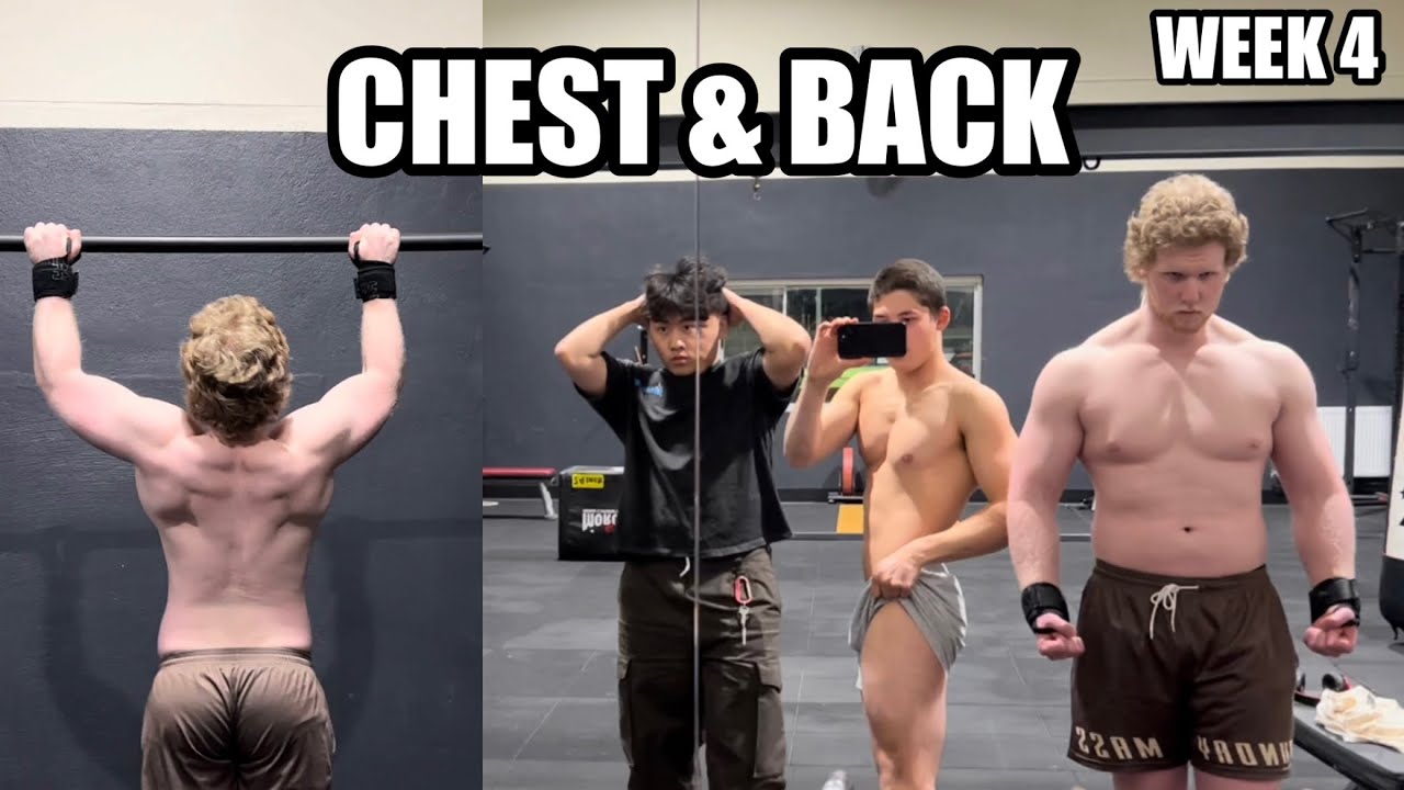 CHEST & BACK WITH BRO | Cut Week 4 - YouTube
