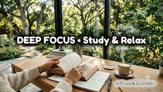 1 Hour Deep Focus & Study Music for Reading 📖🌿 Calm Melody | Pluck & Slumber