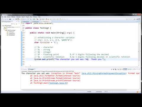 Java Tutorial -- EP10 -- Formatted Print Statements