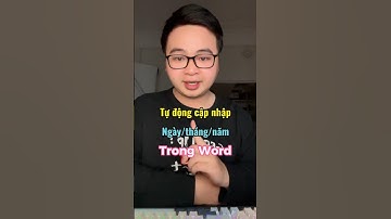 Tự động cập nhập ngày/tháng/năm trong word #tinhocvanphong #excel