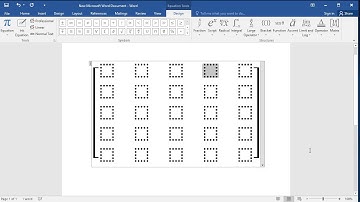 How to type larger size matrix 5 by 5 in Word