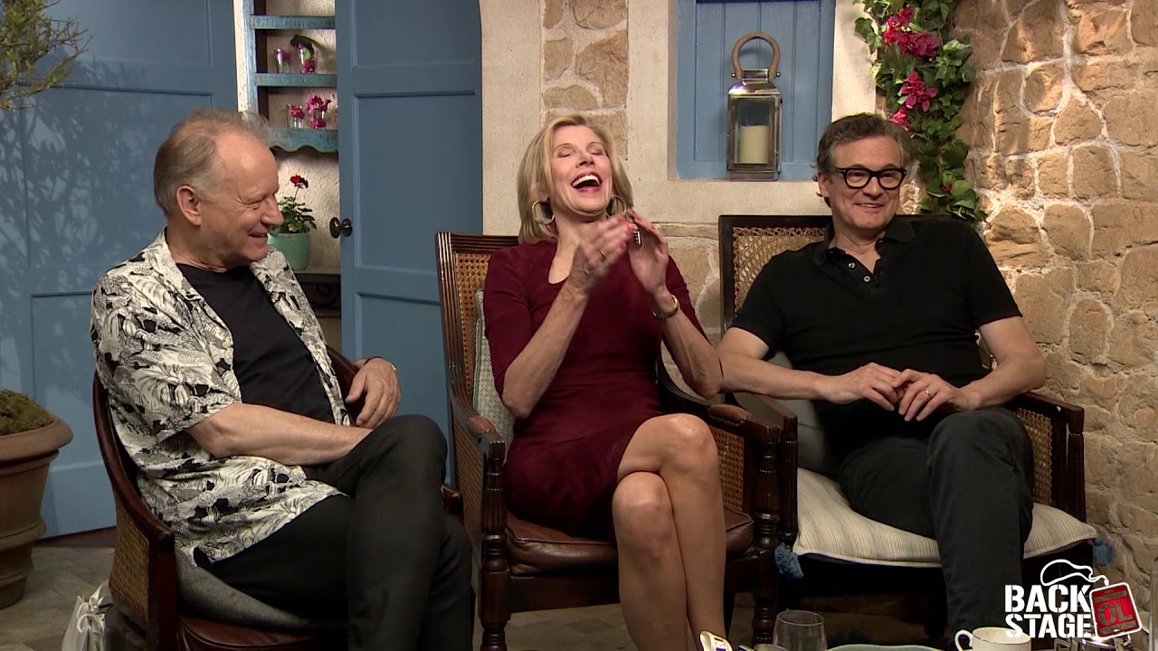 Colin Firth, Stellan Skarsgard & Christine Baranski Talk MAMMA MIA
