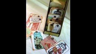 Muti-Section Tag Holder Box Tutorial 1