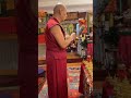 Prostrations and prayers with lama sonam