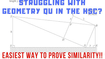 How to ACE geometry questions in the HSC | Proving Similarity