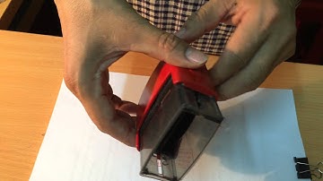 Cách đổ mực con dấu liền mực