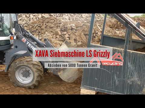 Sieben von Granit XAVA Rüttelsieb LS Grizzly / Screen Granite with Vibrating Screen LS Grizzly