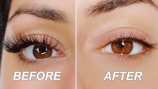 HOW TO REMOVE LASH EXTENSIONS (diy lash extension removal)