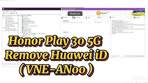 Honor Play 30 5G Remove Huawei iD ( VNE-AN00 ) By Sigma Box