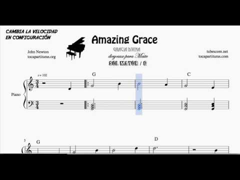 Amazing Grace Easy Piano Sheet Music in G Major for ...