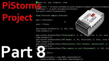 PiStorms Project Part 8: Programming RC Mode