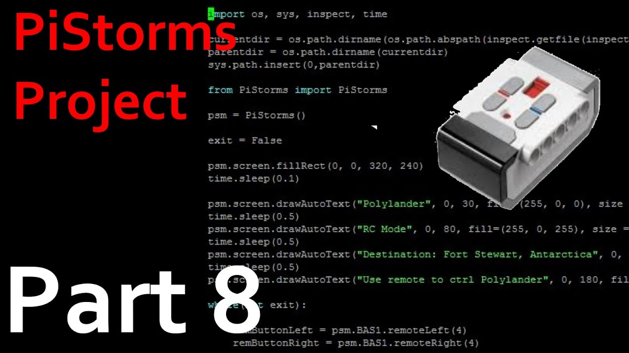 PiStorms Project Part 8: Programming RC Mode - YouTube
