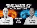 Comment augmenter votre chiffre daffaires grce aux investisseurs   olivier amge