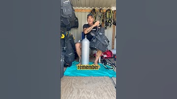 How To Set Up Your Dive Gear Correct! 😎🤿🕺🏻#shorts