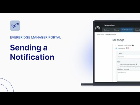 Sending a Notification | Everbridge Manager Portal