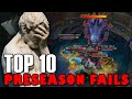 Top 10 PreSeason Fails