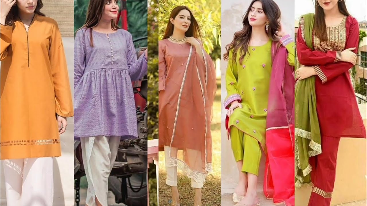 new casual dress designs new designs with beautiful colours 2023 YouTube