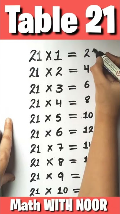 21 table trick | table trick of 21 | table of 21 | 21 ka table trick | #table #tables #short #shorts