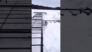 Монтаж пирса в поселке Рускеала #стройка #дом #пирс