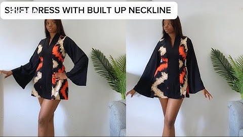 DIY Shift Dress Tutorial – Snatched Waist with Bell Sleeves (No Pattern Needed)"