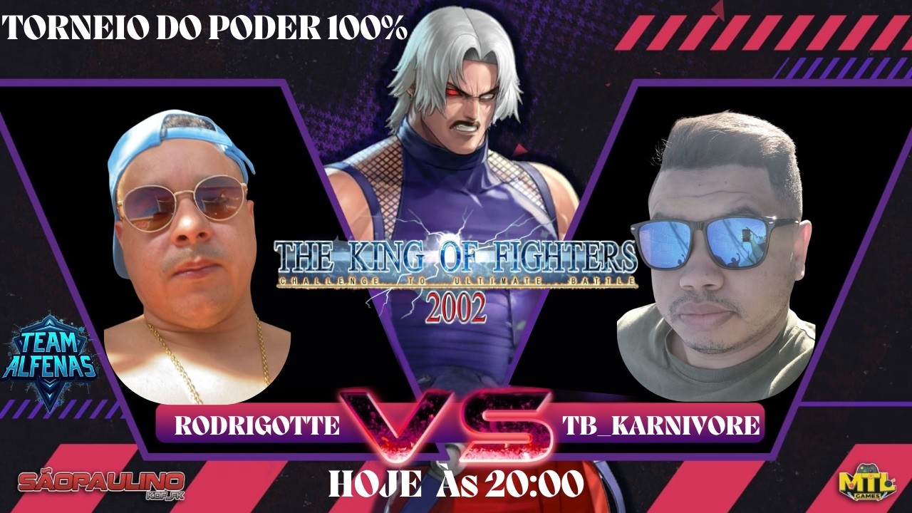 RODRIGOTTE X TB_KARNIVORE TORNEIO DO PODER 100% #kof2002 #kof #retrogame #kof #nostalgia #snk