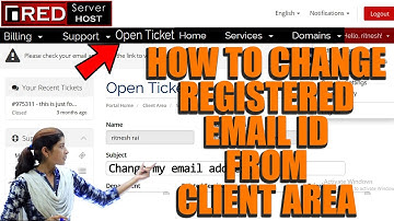 How to change your registerd Email ID from Redserverhost client area? [STEP BY STEP]☑️