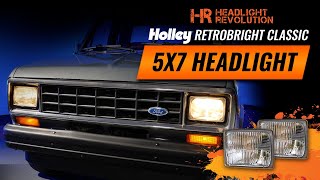 Classic Looking 5x7 LED Headlights for H6054 | The Holley RetroBright Sealed Beam Replacement
