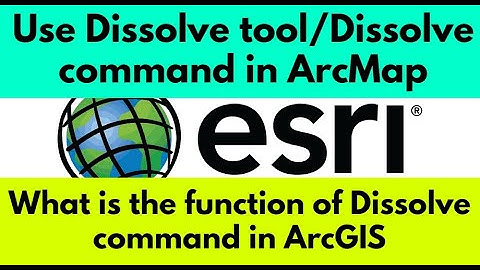 How to use dissolve command in ArcGIS | What is the function of Dissolved tool | ArcMap | DieFarbe