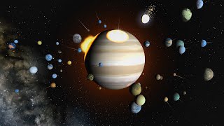 100 Terrestrial Planets vs. 1 Jupiter - Universe Sandbox