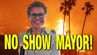 LA Mayor Karen Bass ABANDONS City Before Inferno!