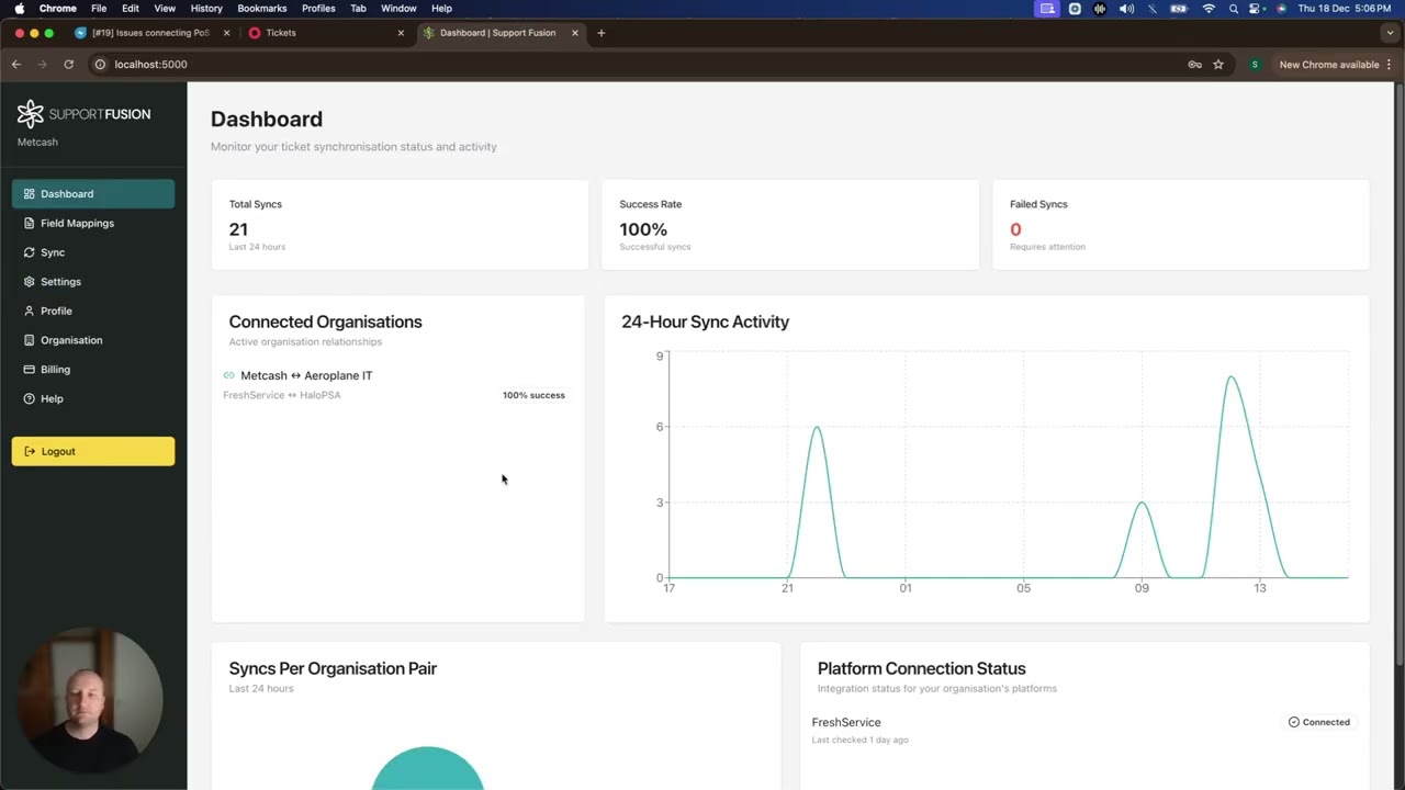 Freshservice to HaloPSA integration setup