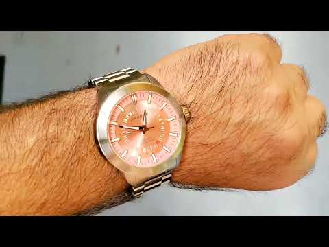 Aragon watch automatic, 48mm pink antigravity NH35. unboxing.