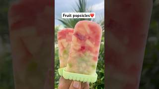 3 Fruit Popsicles | No Sugar, No Cooking #shorts #short #shortvideo #popsicle #dessert #fruit