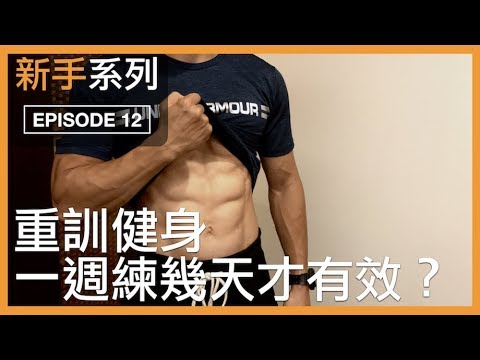 【重製上傳】重訓健身，一週要練幾天才有效？｜How many days a week should I workout?｜新手系列 EP12