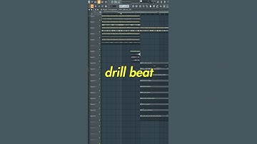 HOW TO MAKE DRILL BEATS IN LESS THAN 5 MINUTES ON FL STUDIO! #flstudio #musicproduction