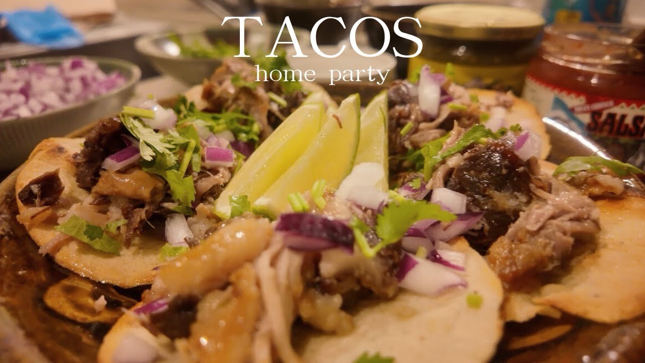 【home party】旦那が作る本格タコス