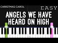 Angels We Have Heard On High | EASY Piano Tutorial