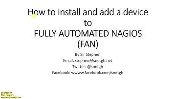 How to install Fully Automated Nagios and adding host