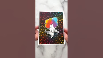 Make An EASY Birthday Card With Me!🥳 #asmr #asmrsounds #diy #craft