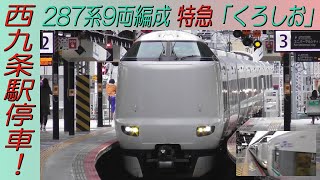 287系9両編成特急「くろしお」白浜行き 西九条駅停車！